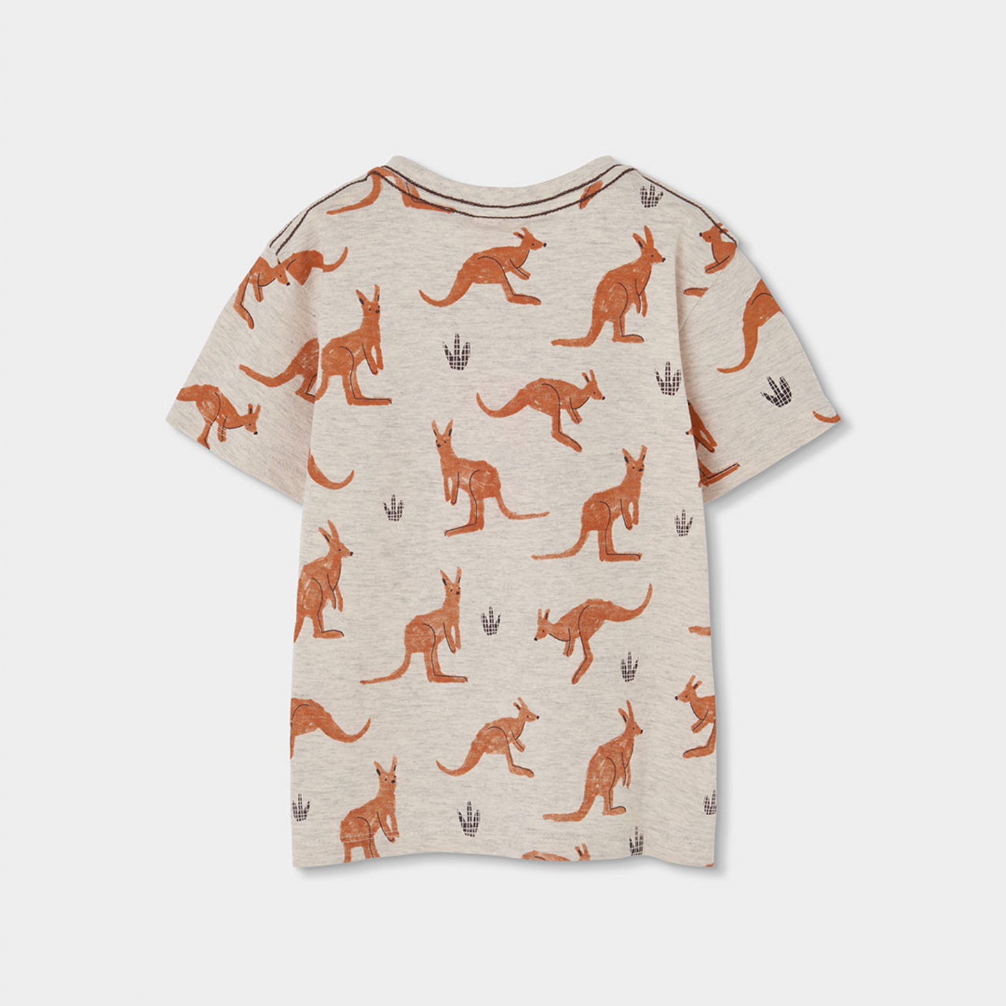 T-shirt com Estampado de Cangurus