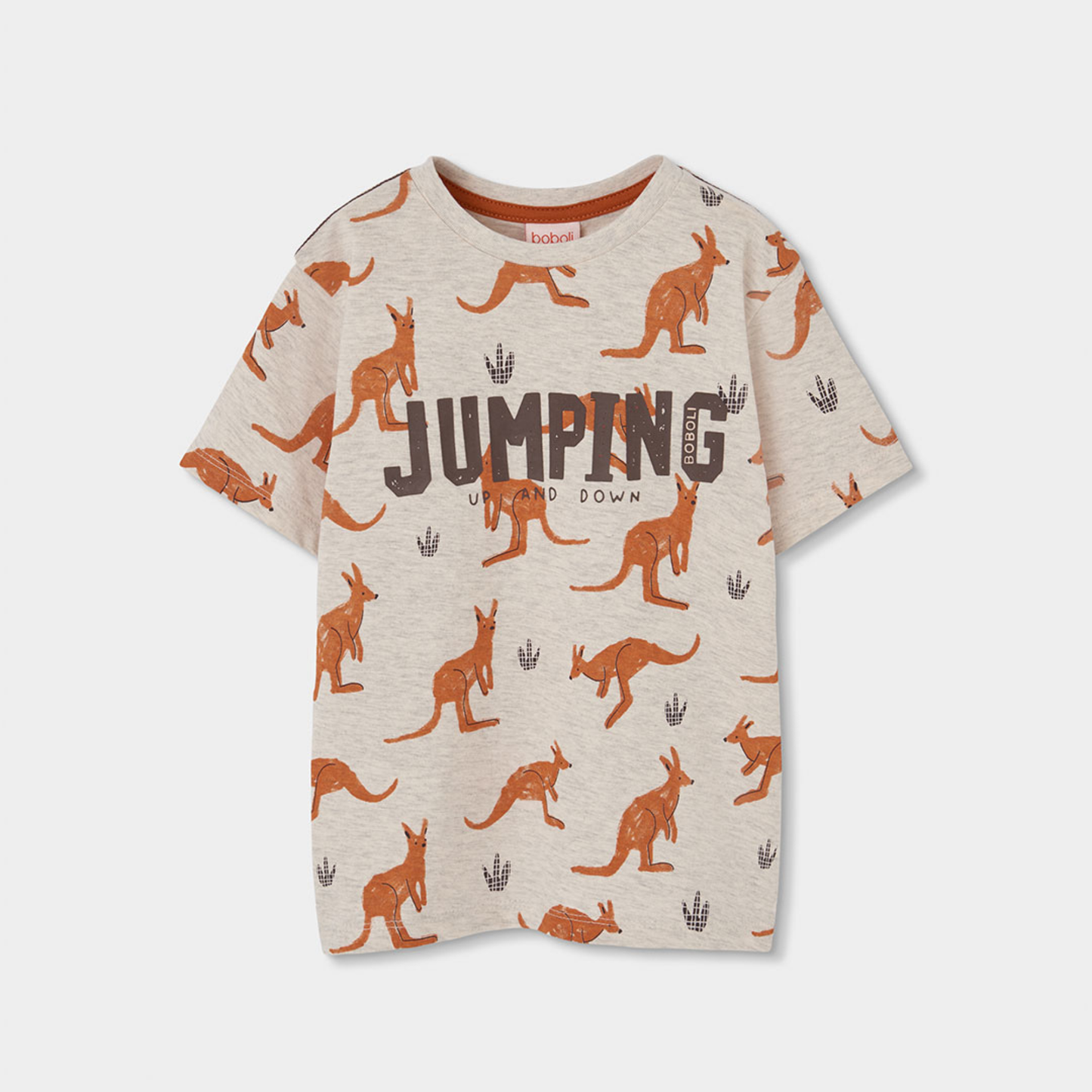T-shirt com Estampado de Cangurus