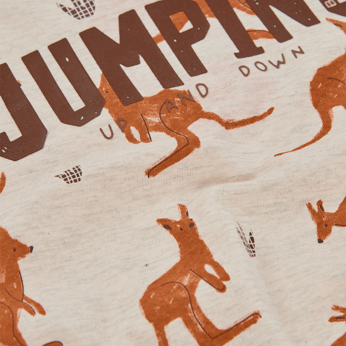 T-shirt com Estampado de Cangurus