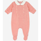 Babygrow de veludo rosa velho