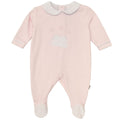 Babygrow veludo rosa coelhos