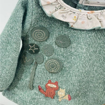 Conjunto Camisola e Tapa Fralda Verde