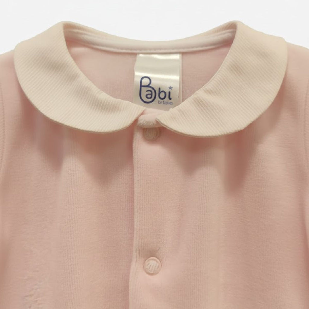 Babygrow veludo rosa | BABI