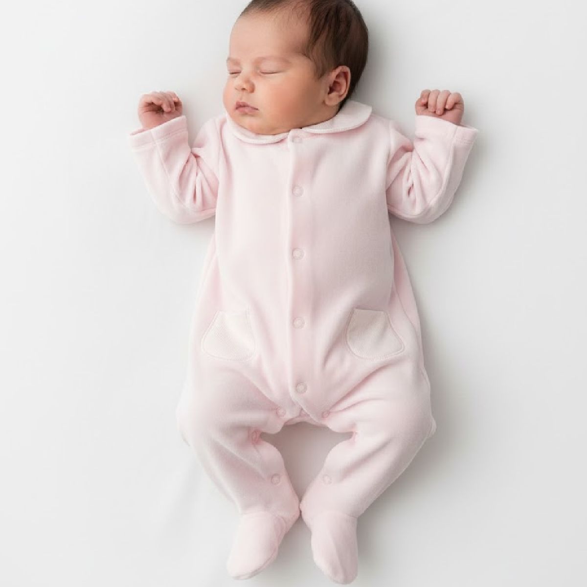 Babygrow veludo rosa | BABI