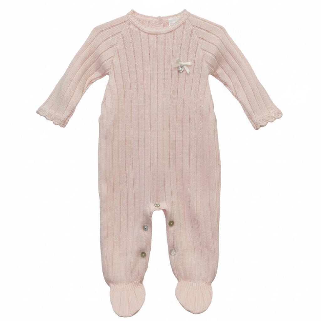 Babygrow de Malha bebé menina "angel" - Rosa | BABI