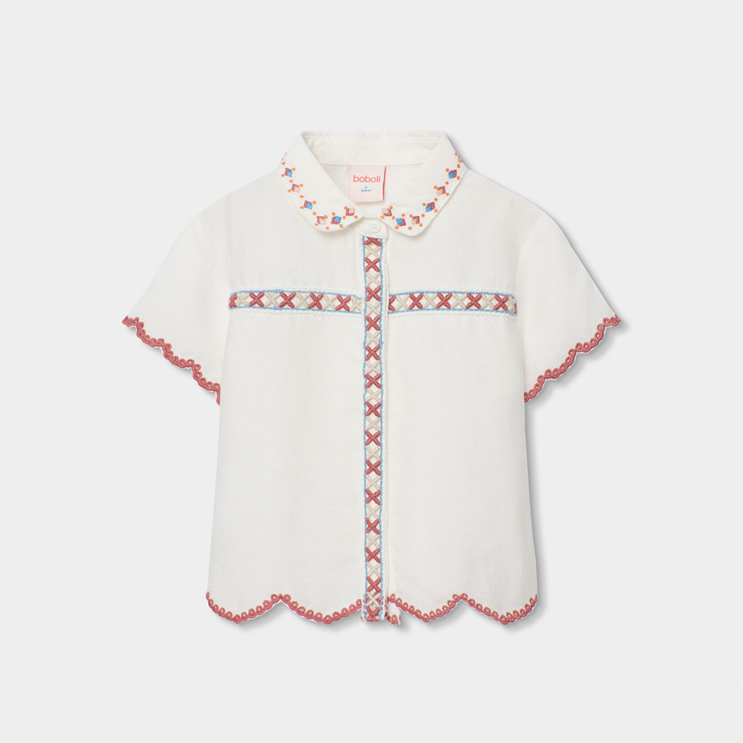 Blusa de Menina com Bordados