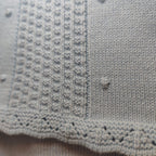 Conjunto de malha bebé menino "angel" 3 pc - Azul | BABI