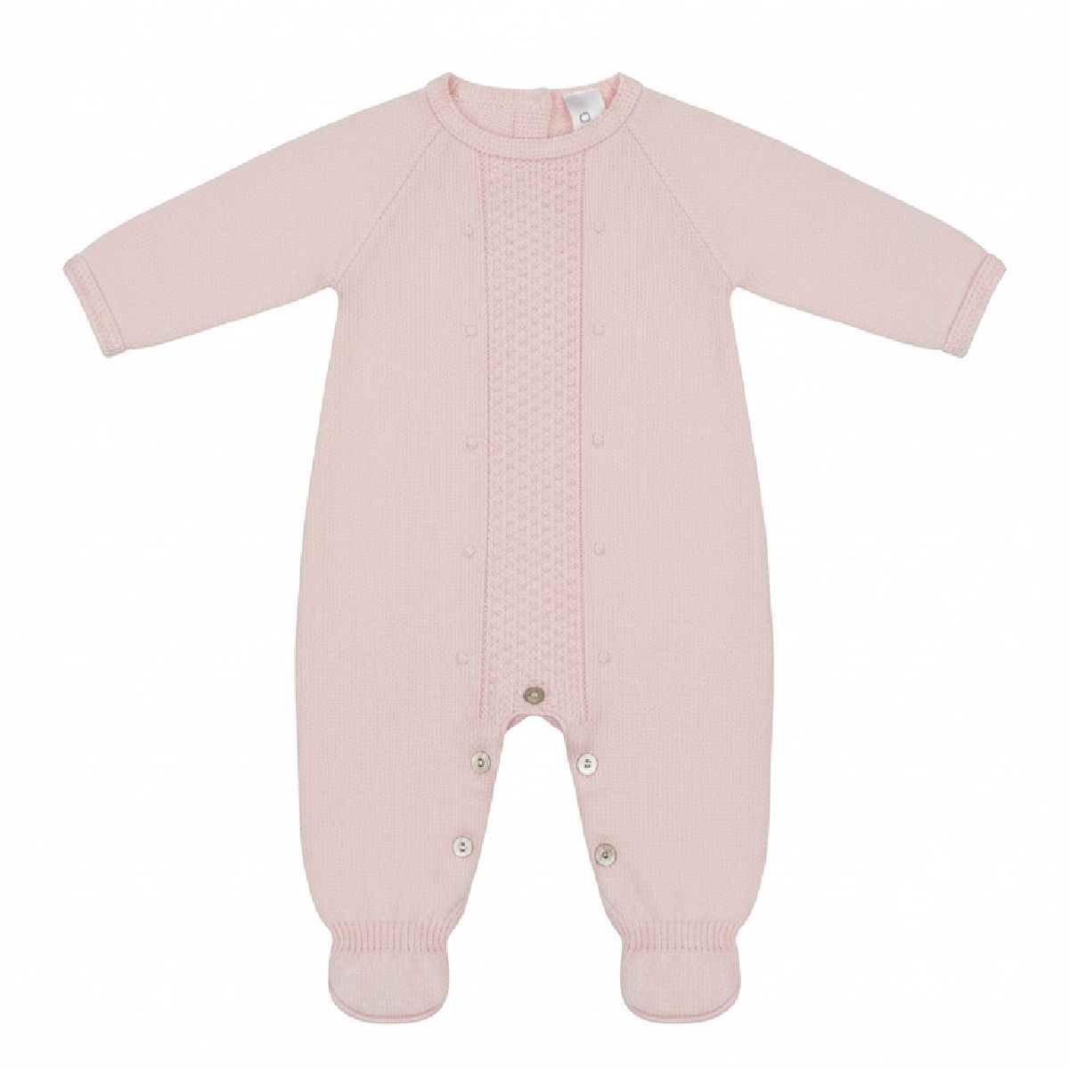 Babygrow de Malha bebé menina "angel" - Rosa | BABI