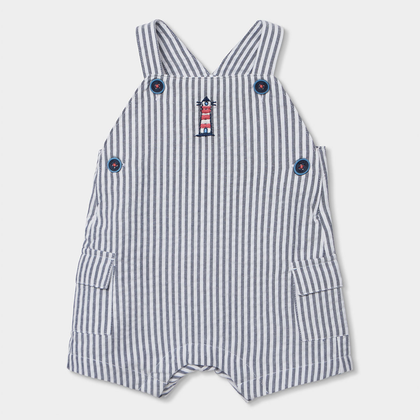 Conjunto Jardineiras e Polo Estilo Marinheiro