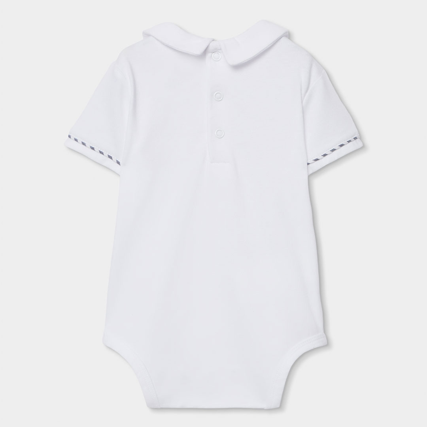 Conjunto Jardineiras e Polo Estilo Marinheiro