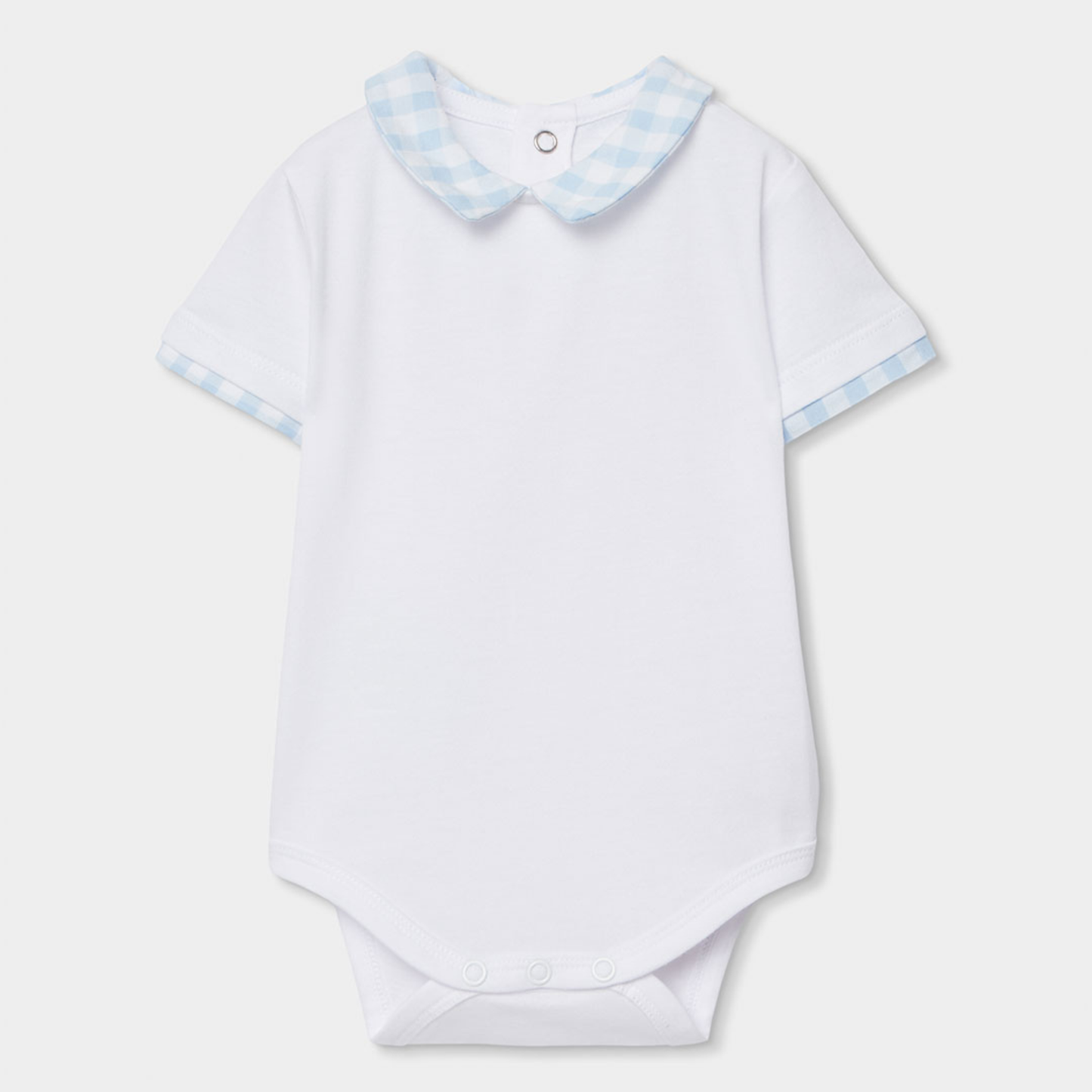 Conjunto de Jardineiras Vichy e Polo