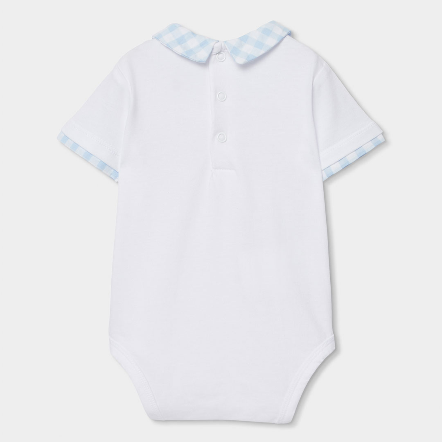 Conjunto de Jardineiras Vichy e Polo