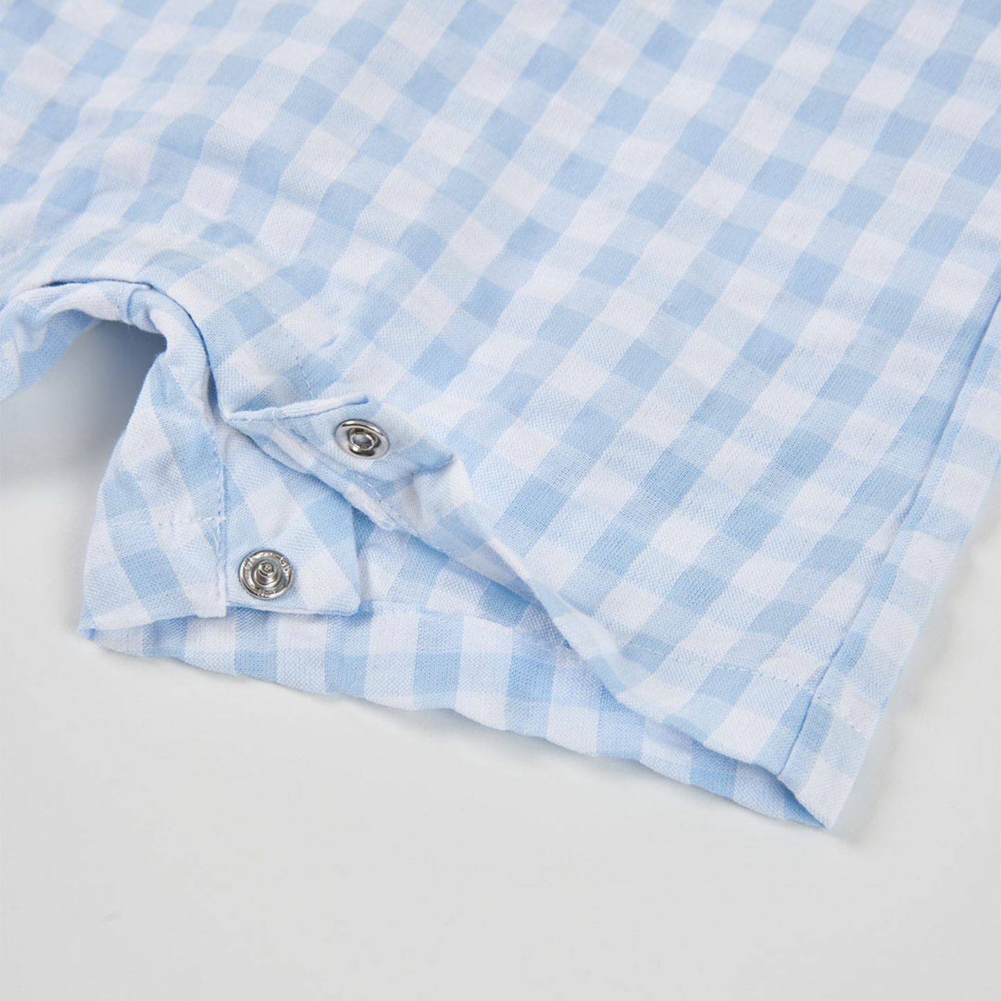 Conjunto de Jardineiras Vichy e Polo