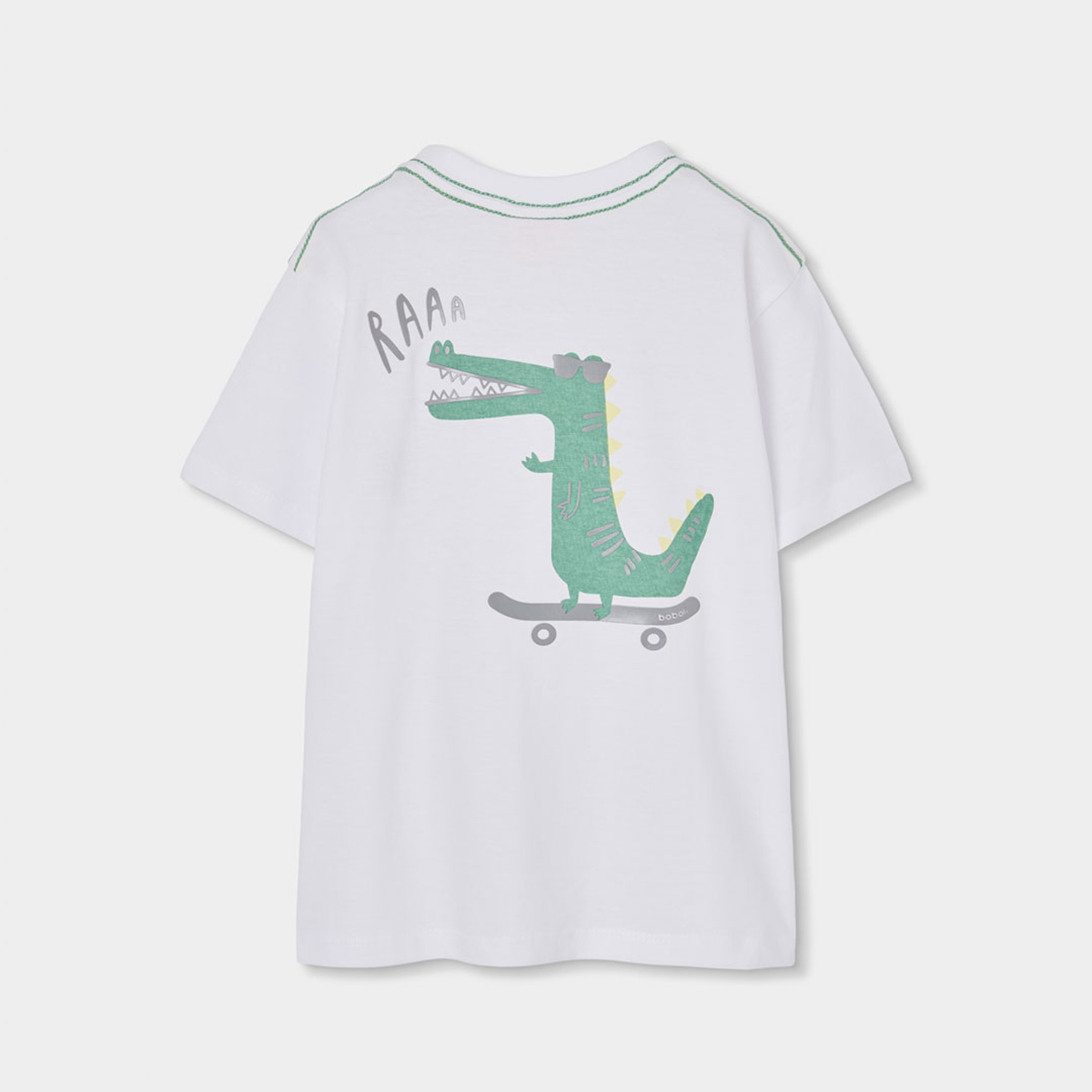 T-shirt com Estampado de Crocodilo