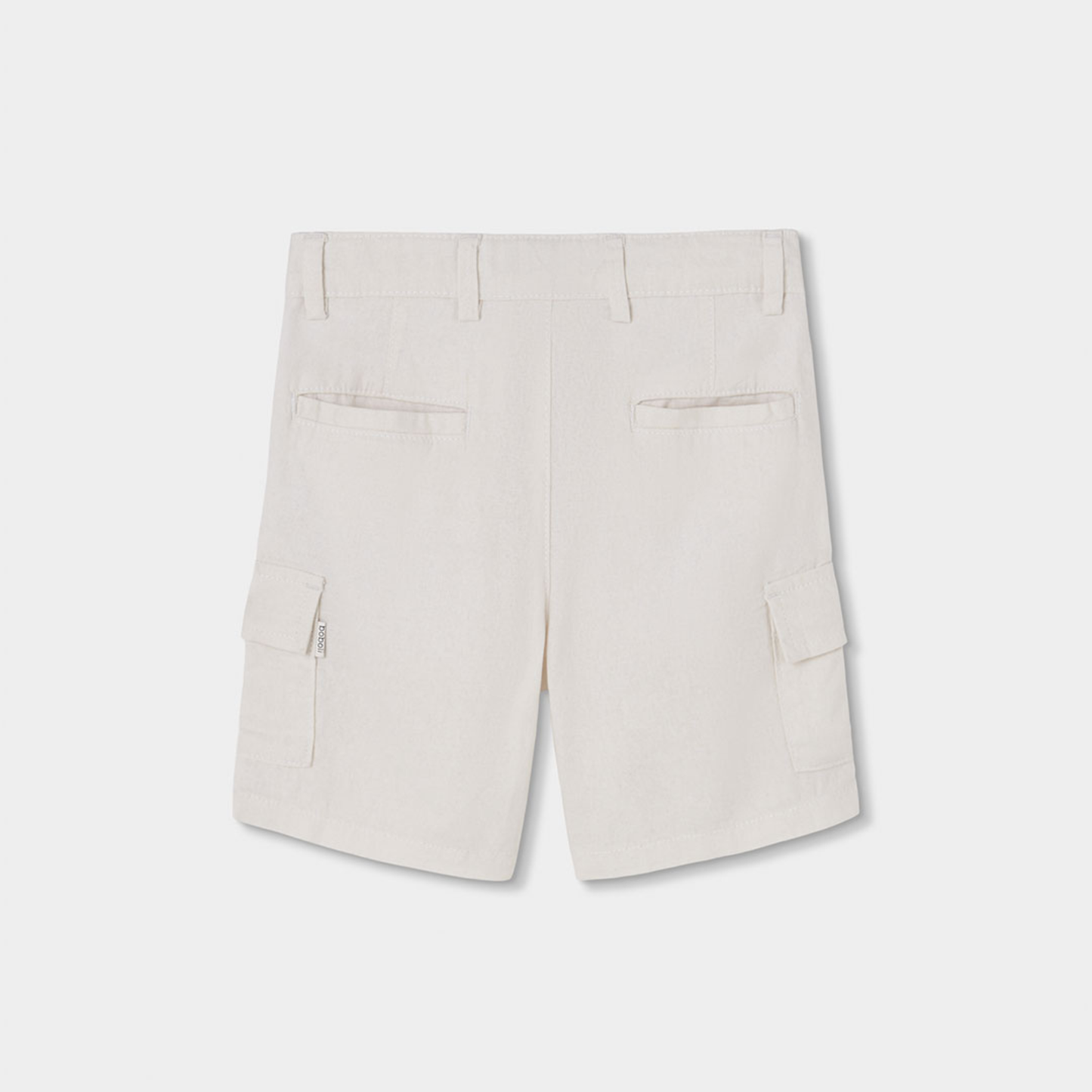 Calções de Linho Tipo Cargo – Elegância Natural e Frescura para Rapaz