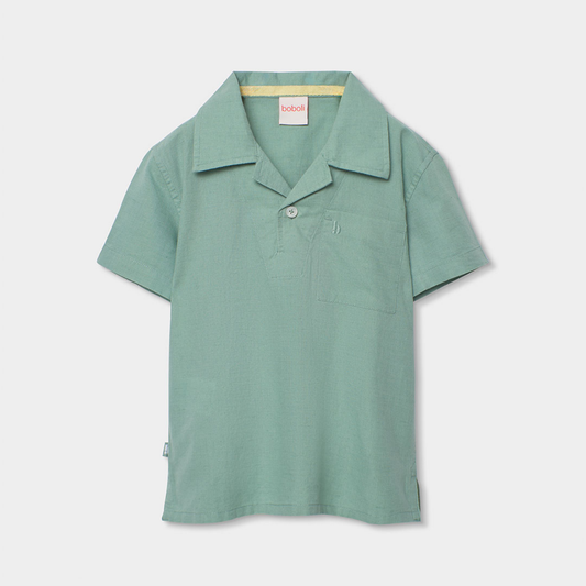 Polo de Linho Verde