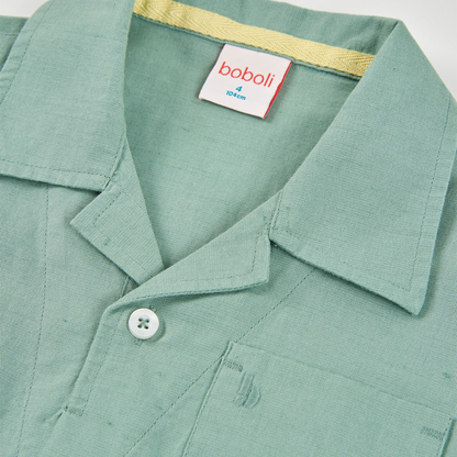 Polo de Linho Verde