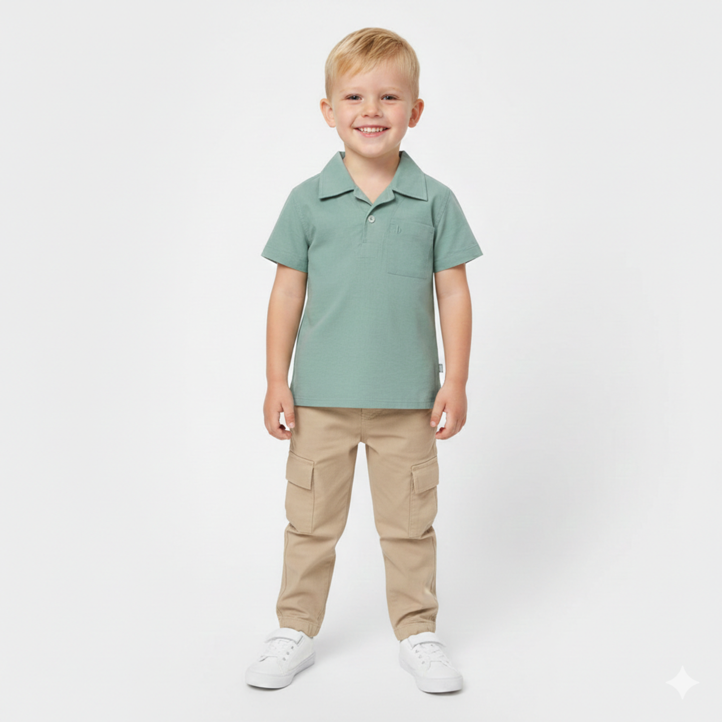 Polo de Linho Verde