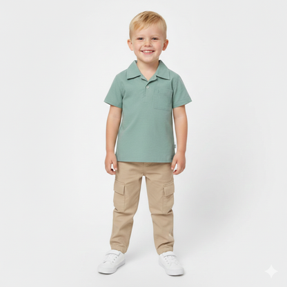 Polo de Linho Verde