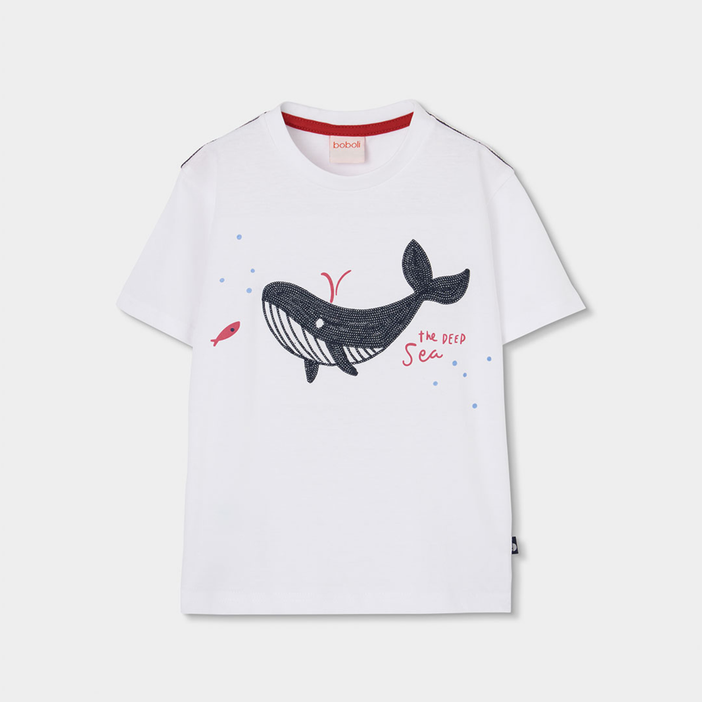 T-shirt Branca com Baleia
