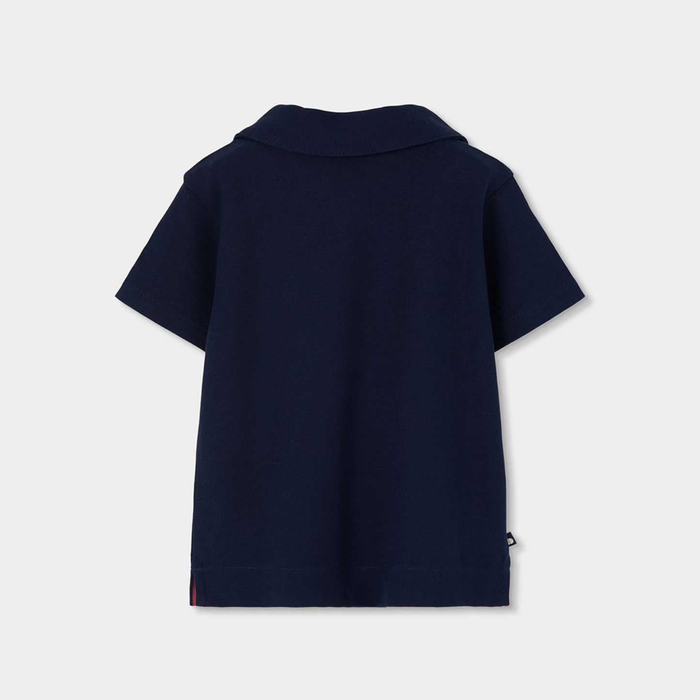 Polo De algodão Azul-marinho