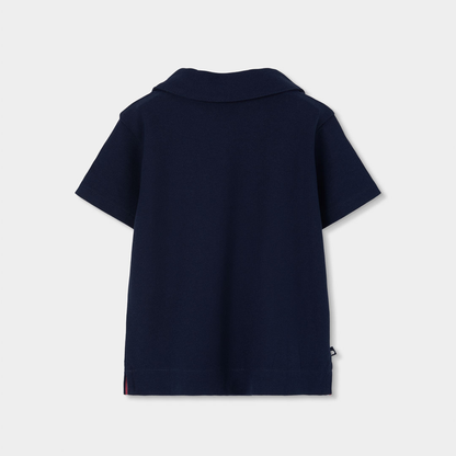 Polo De Piqué Azul-marinho