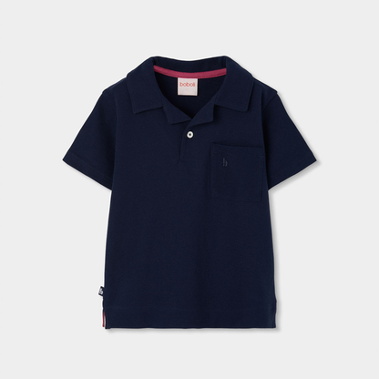 Polo De Piqué Azul-marinho