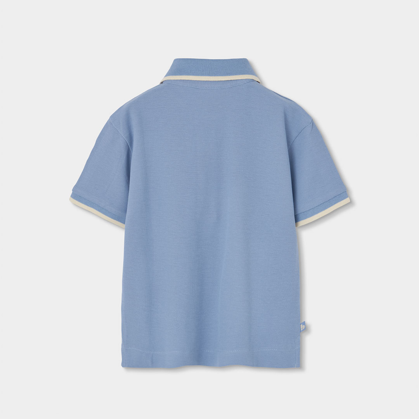 Polo Piqué Azul "Palm Island" – Estilo Tropical e Conforto Casual