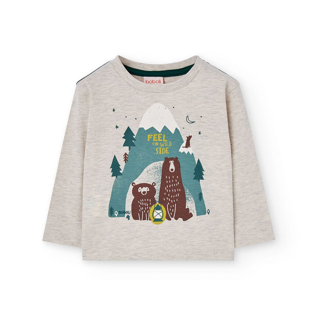 T-shirt manga comprida | BOBOLI