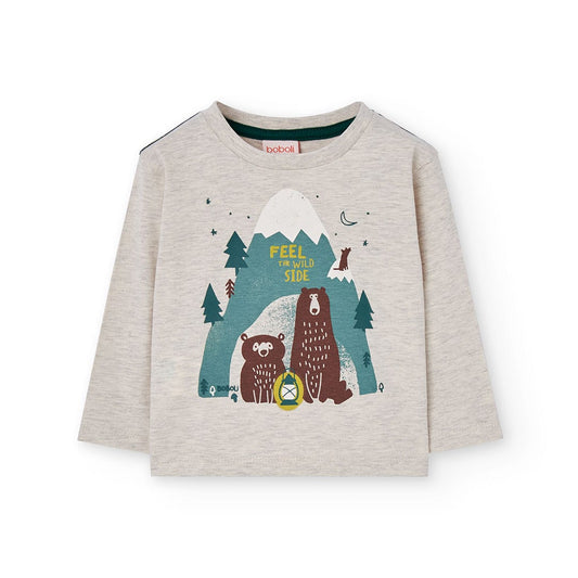 T-shirt manga comprida | BOBOLI