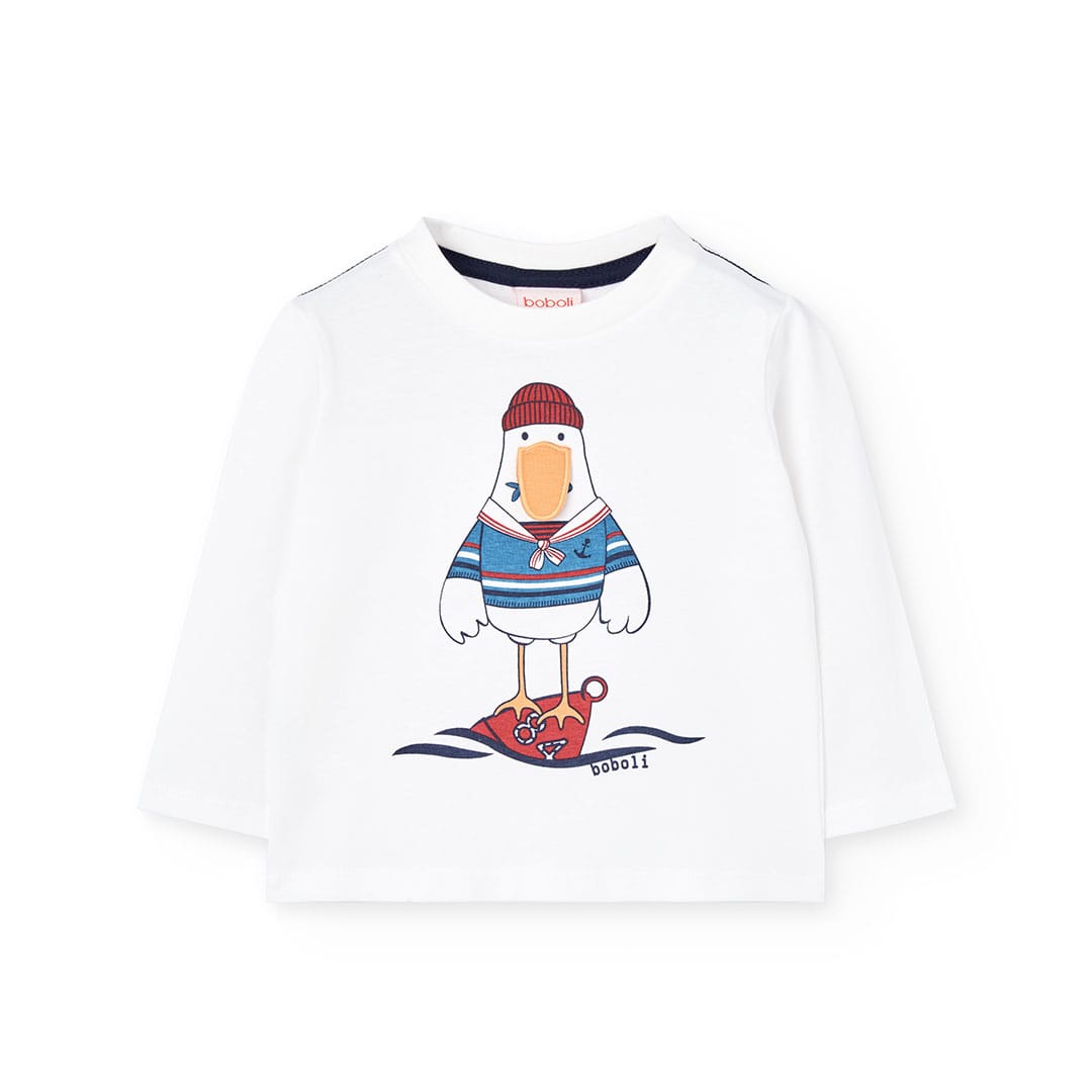 T-shirt manga comprida | BOBOLI