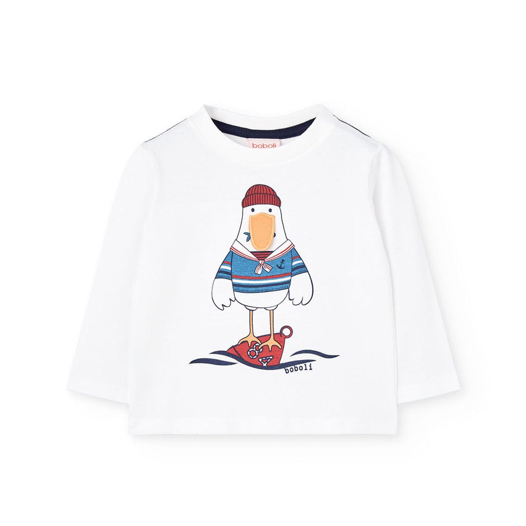 T-shirt manga comprida | BOBOLI