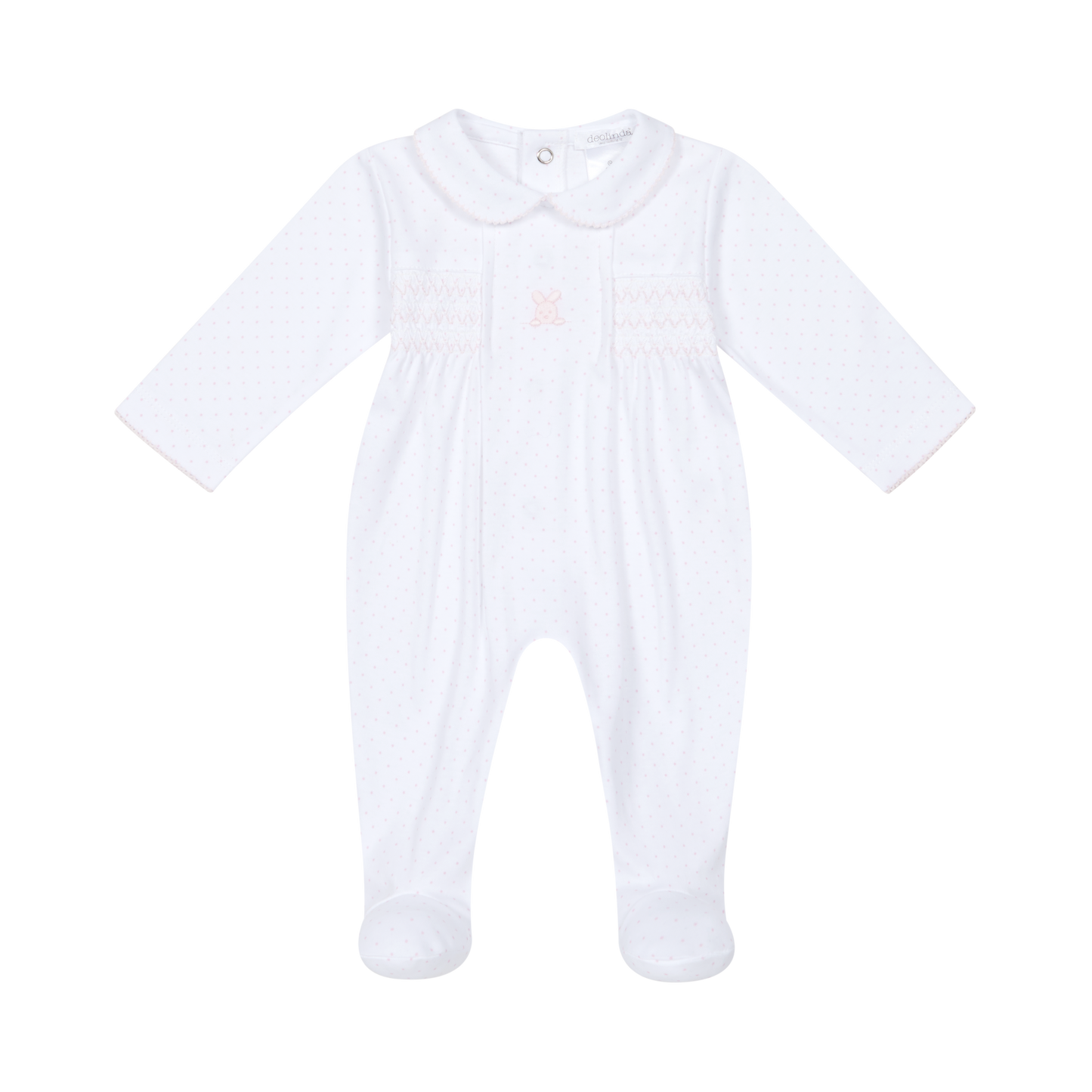 Babygrow em Algodão para Bebé e Recém-Nascido - Rosa
