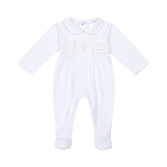 Babygrow em Algodão para Bebé e Recém-Nascido - Rosa