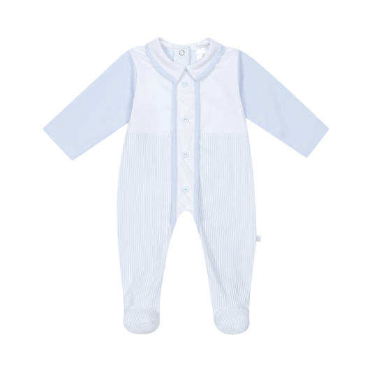 Babygrow em Algodão para Bebé e Recém-Nascido - Azul