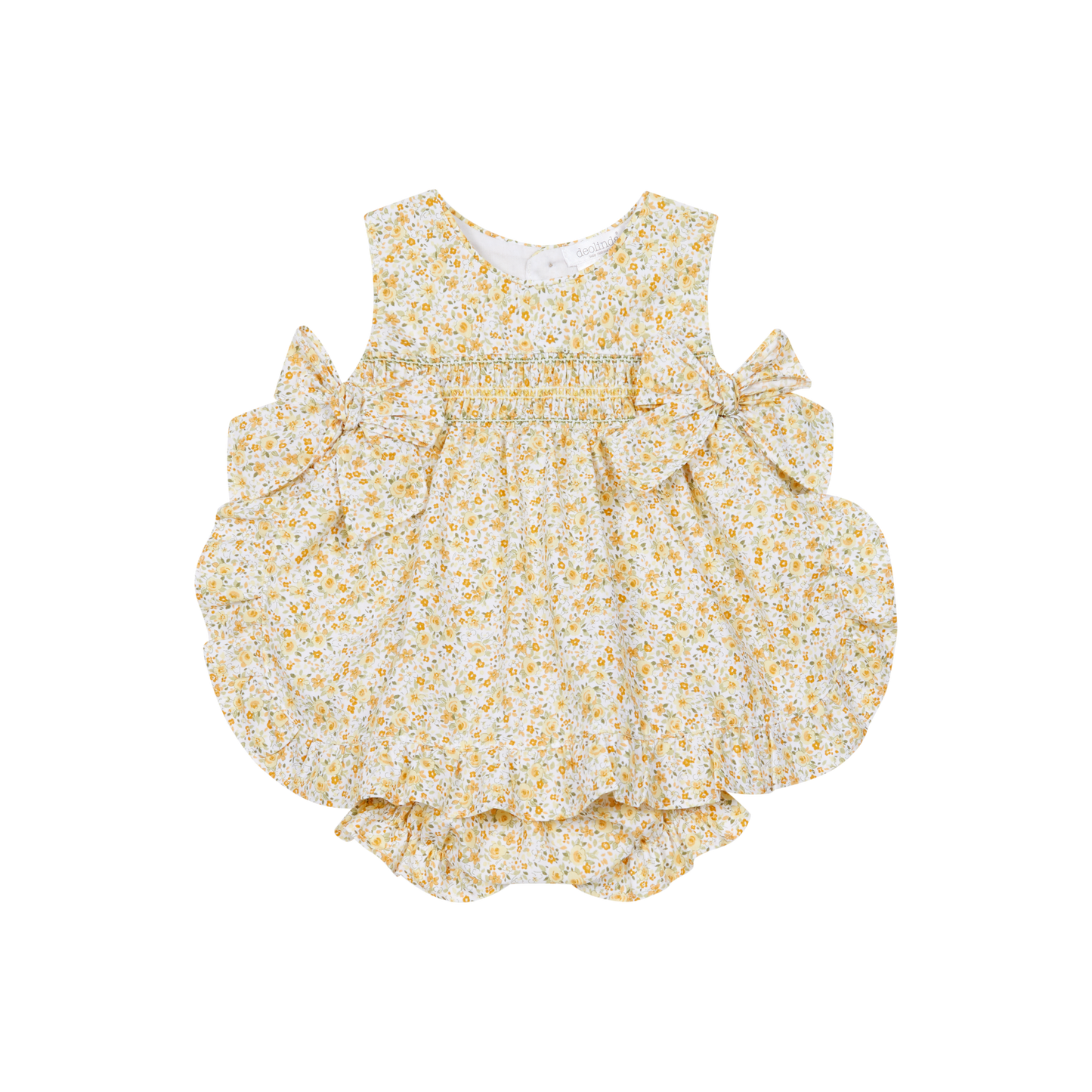 Vestido com Tapa Fraldas para Menina- Floral