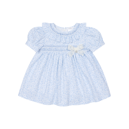 Vestido em Algodão para  Menina - Azul