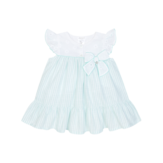 Vestido Deolinda Verde Água para Bebé Menina