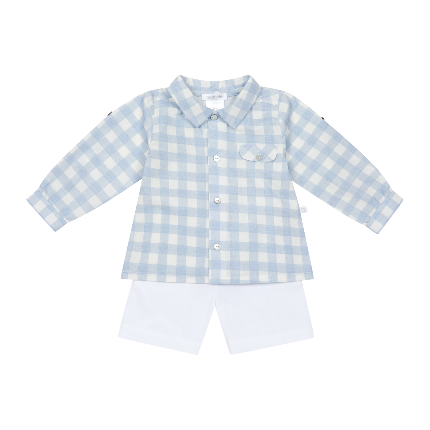 Conjunto em Algodão Vichy para Menino 2pc