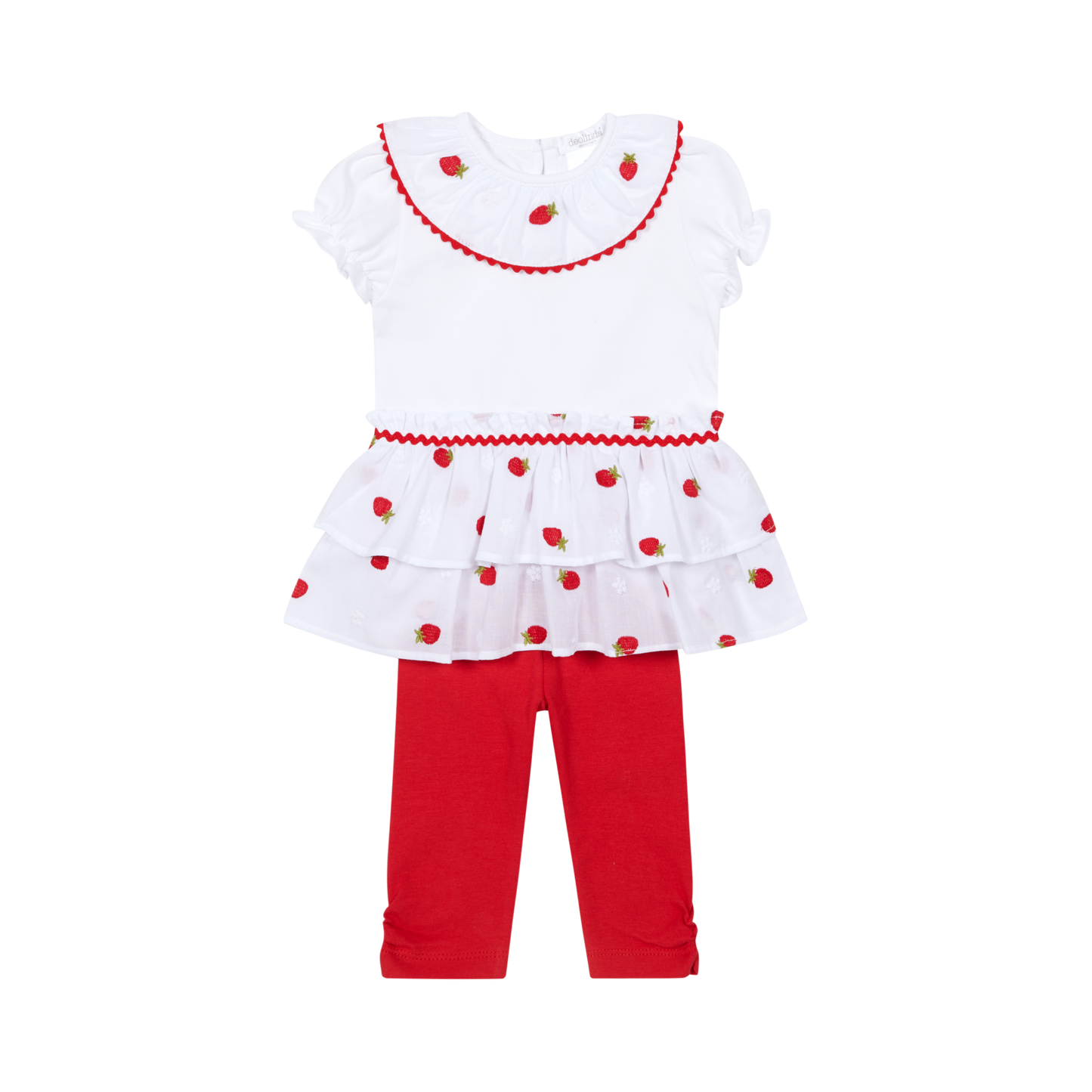 Conjunto de duas peças Menina Morangos