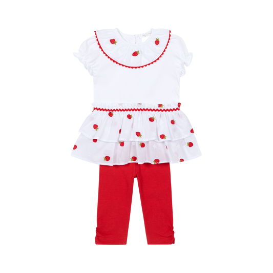 Conjunto de duas peças Menina Morangos