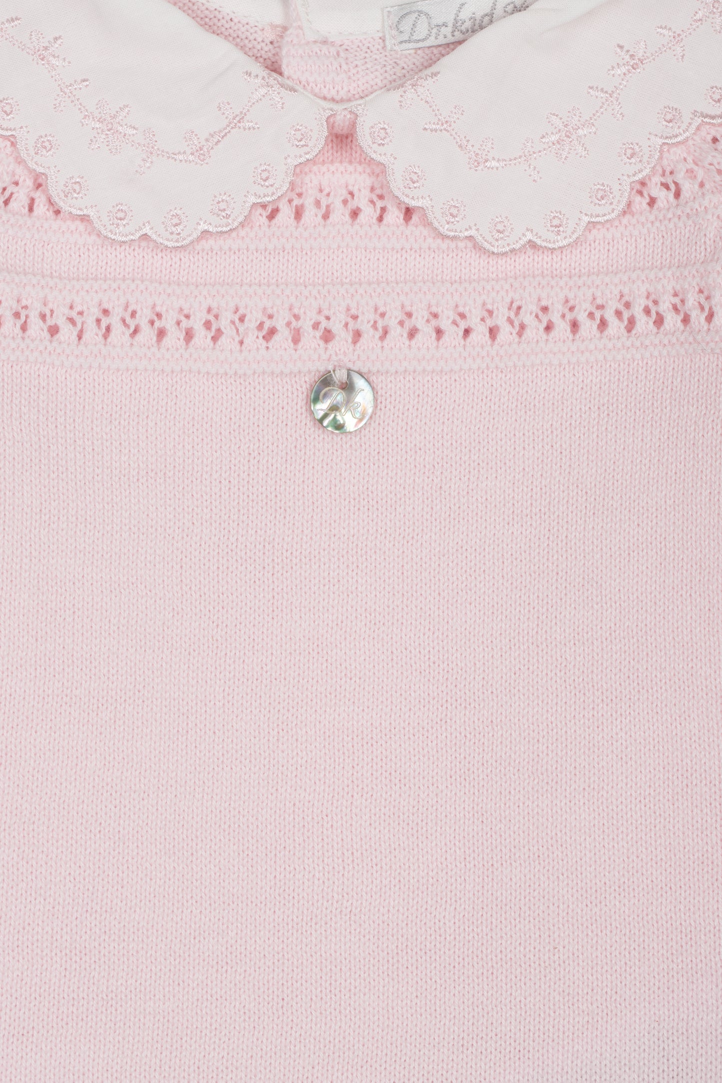 Conjunto Malha Rosa Bebé