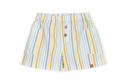 Conjunto Calção com T-shirt Menino às Riscas
