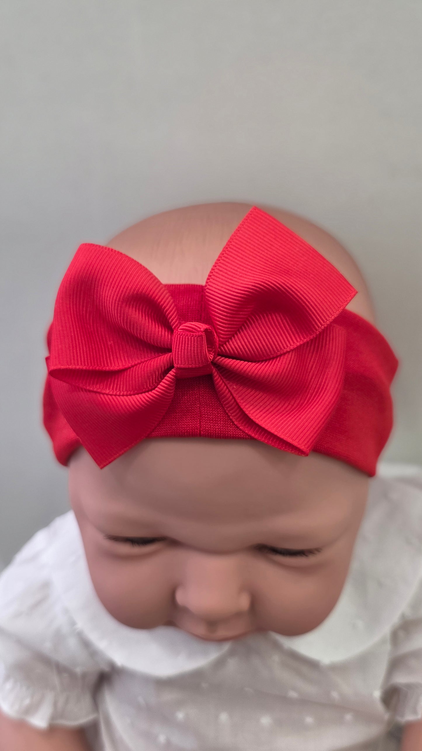 Fita de cabelo com laço para bebé menina