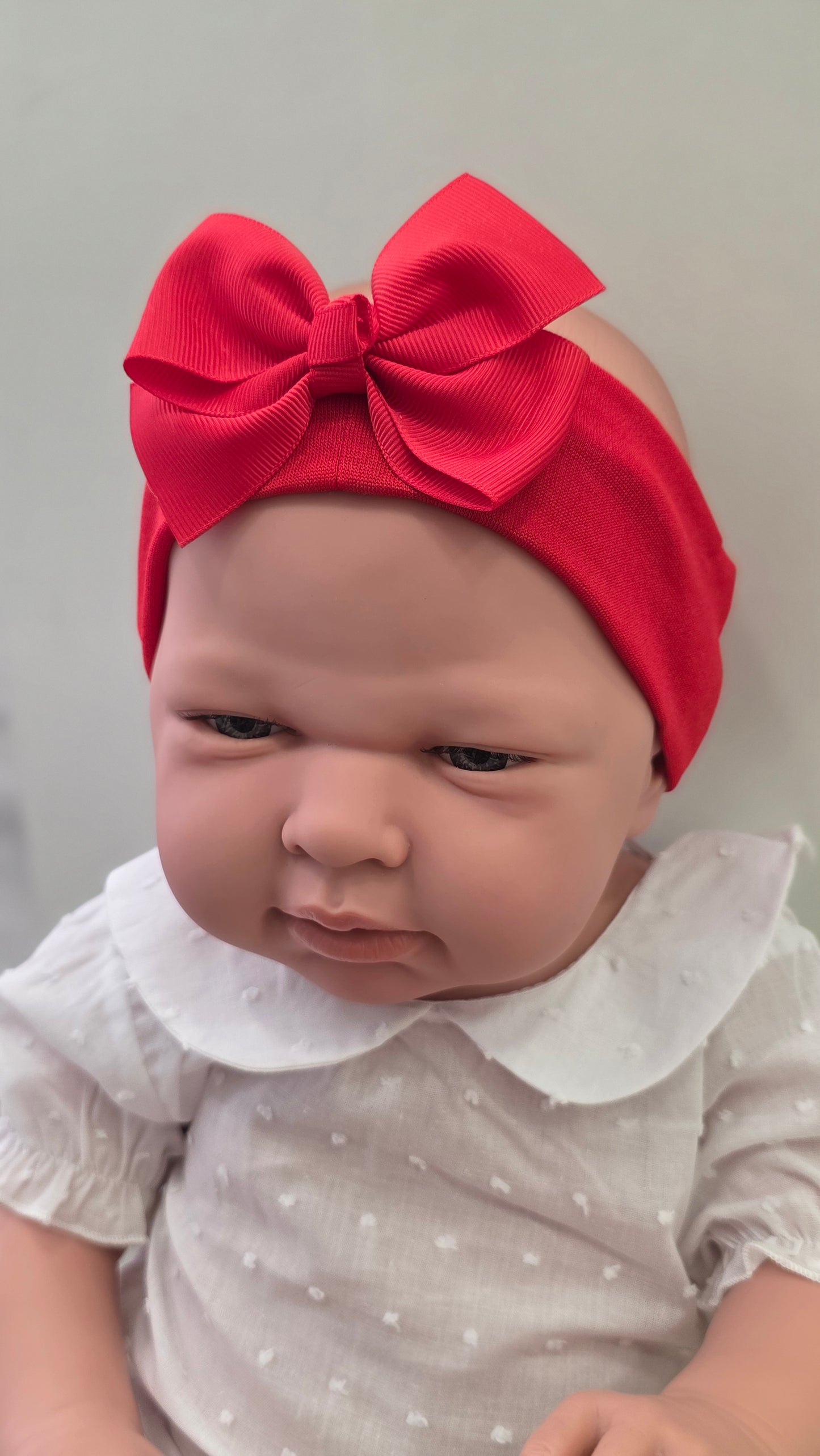 Fita de cabelo com laço para bebé menina