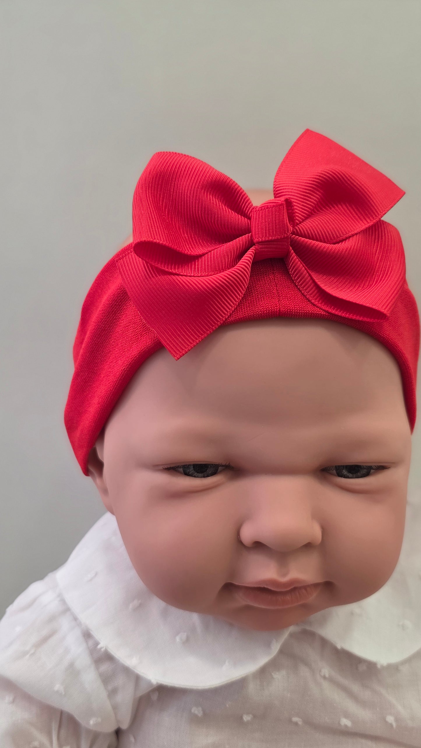 Fita de cabelo com laço para bebé menina