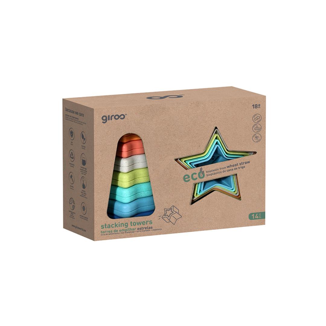 Pirâmide Estrelinha 14 Pcs Bio Plástico Giros