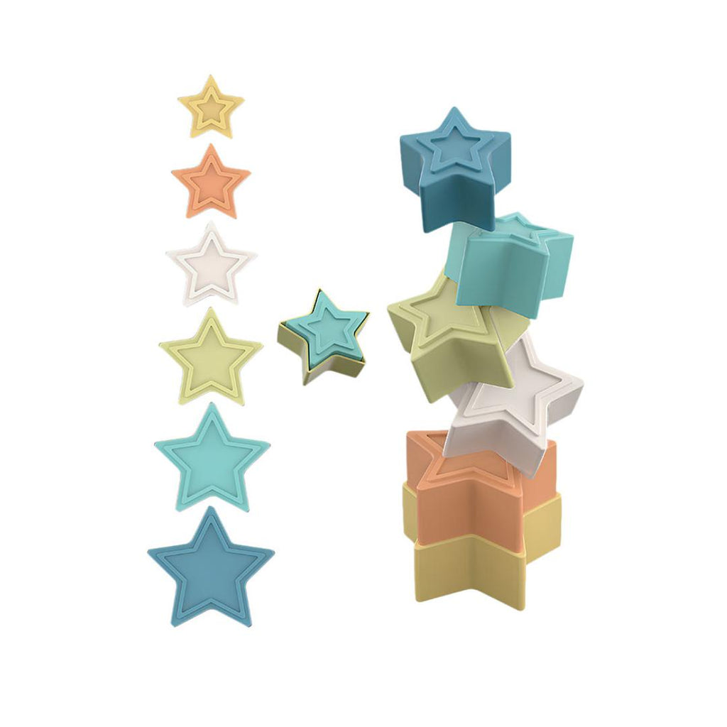 Pirâmide Estrelinha 14 Pcs Bio Plástico Giros