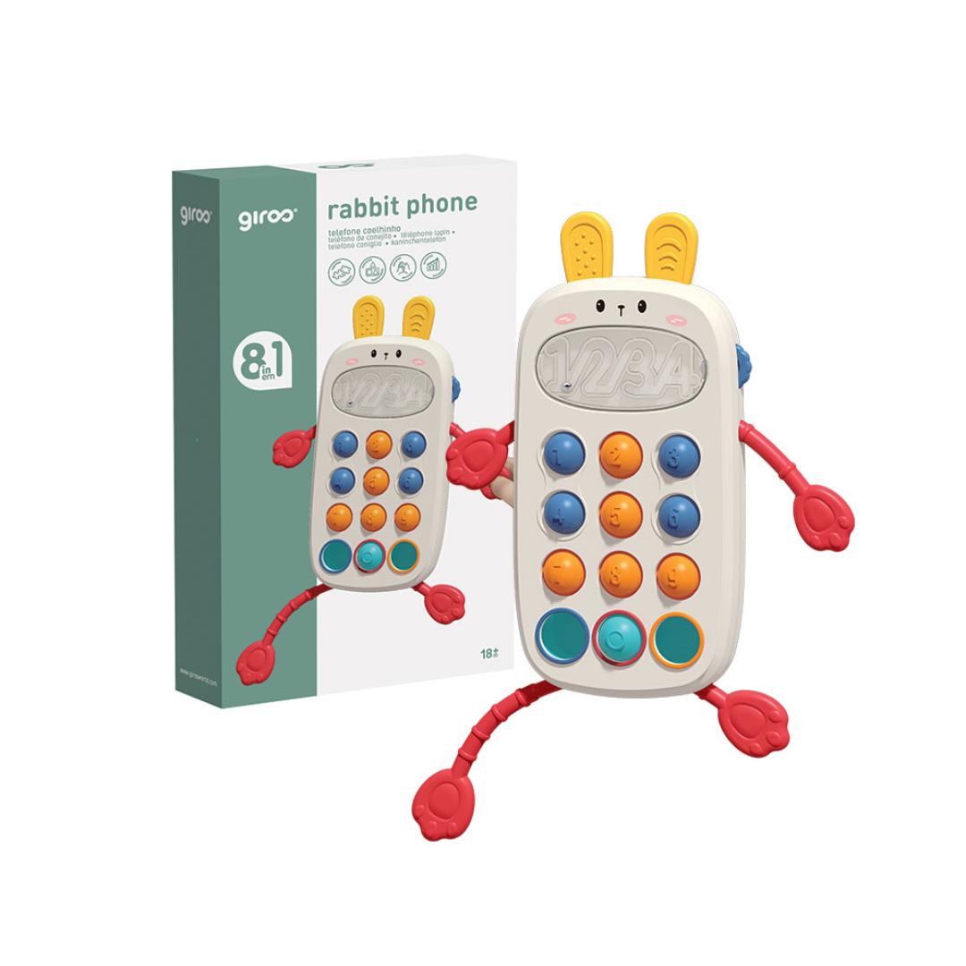 Telefone Coelhinho Interativo 8 funções