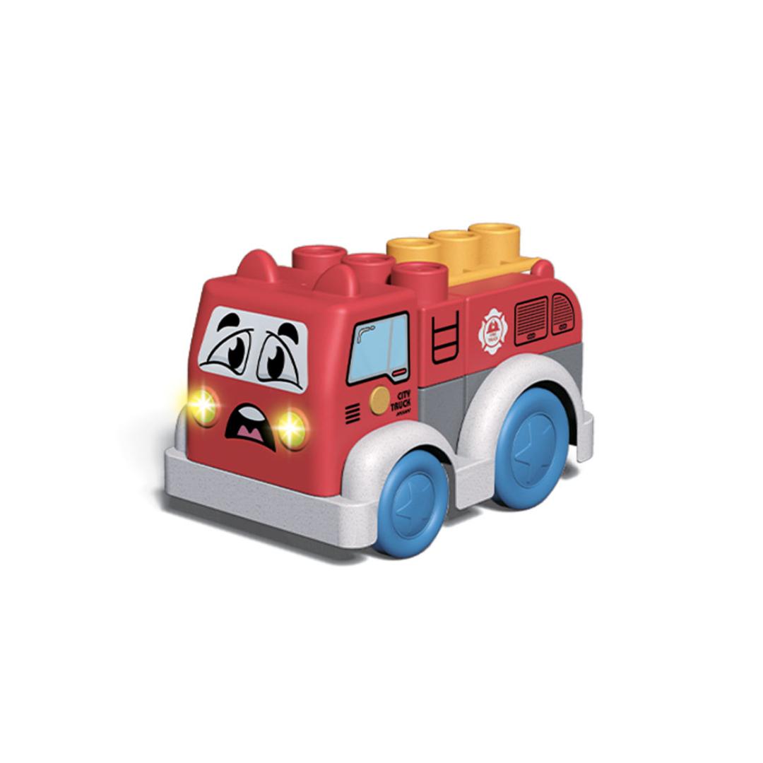 Veículo Ecológico c/ Blocos Construção Luz e Sons